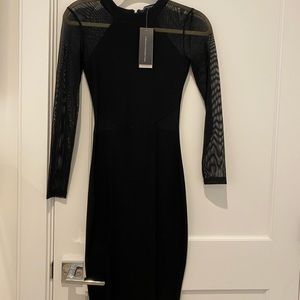 French Connection black mesh dress , size 2